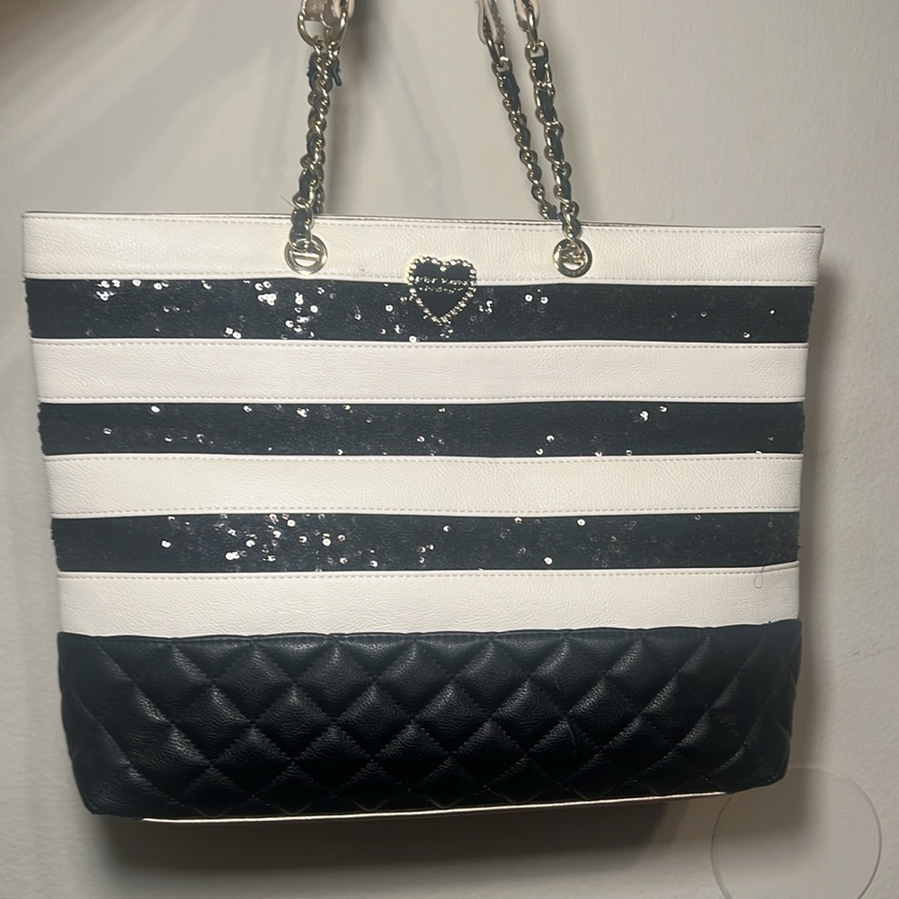 Betsy Johnson Stripe Tote bag